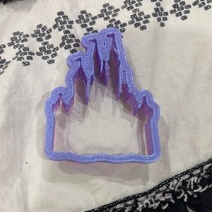 Purple cinderella Disney castle 3 in Cookie Cutter